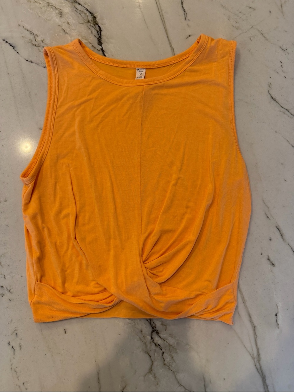 ALO Yoga Twist-Knot Sleeveless Tank - Orange